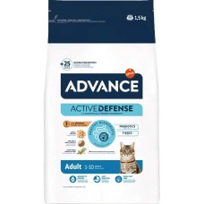 Advance Cat Adult Chiсken and Rice КУРКА корм для котів 1.5 кг (531211)